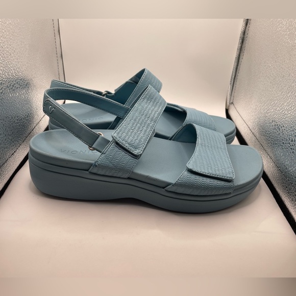 Vionic Fay platform Women's Blue Sandals size 9 - Picture 2 of 9